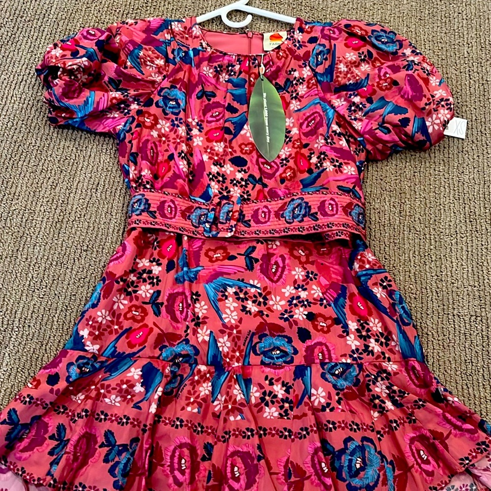 NWT adorable Farm rio mini dress.  Main colors are pinks and blues.